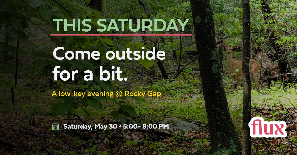 Enjoying a peaceful evening at Rocky Gap with nature and wildlife.
